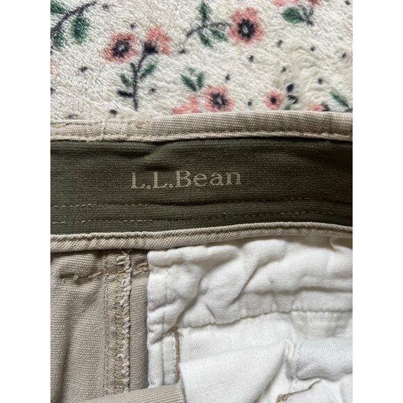 L.L. Bean Mens Beige Utility Cargo Pants With Side Pockets & Belt Loops - Picture 6 of 13